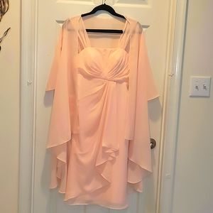 JJs House Pearl Pink Dress Wedding Mother of The Bride Luxury